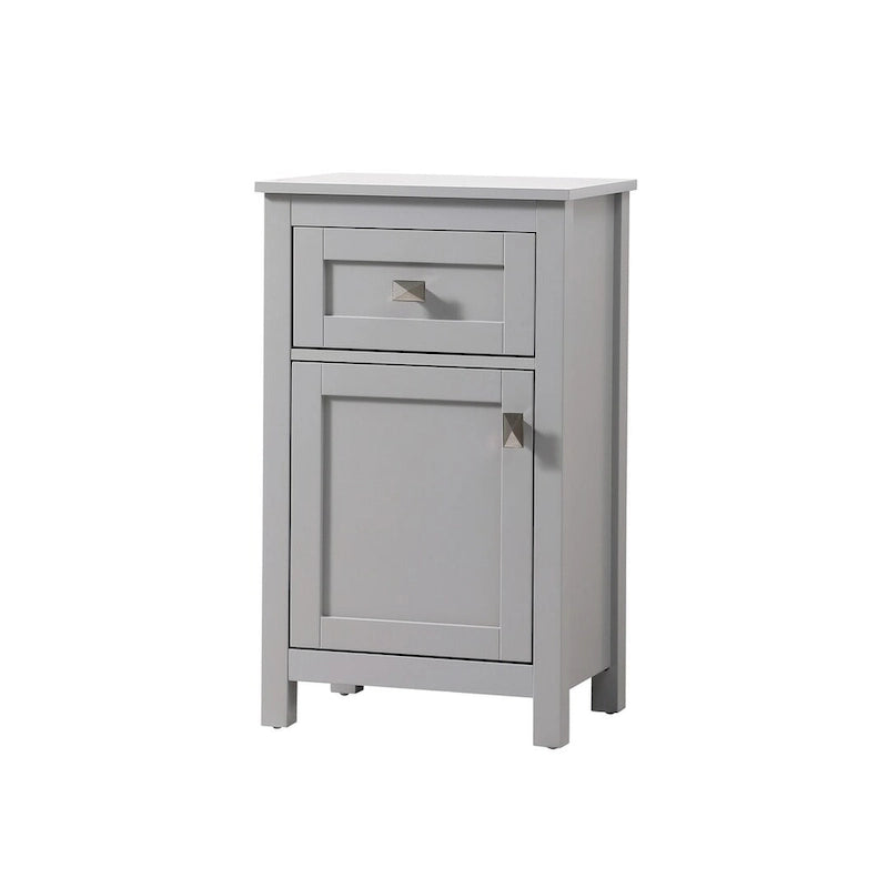 18 Inch Bathroom Storage Freestanding Cabinet with Soft-Closing Drawer