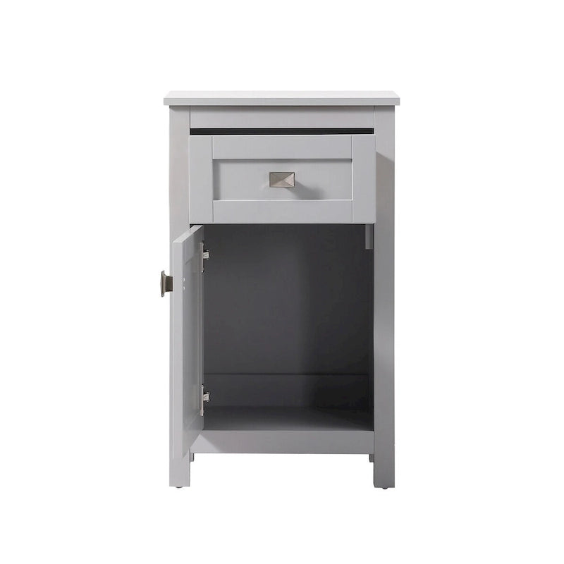 18 Inch Bathroom Storage Freestanding Cabinet with Soft-Closing Drawer