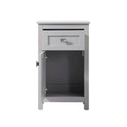 18 Inch Bathroom Storage Freestanding Cabinet with Soft-Closing Drawer