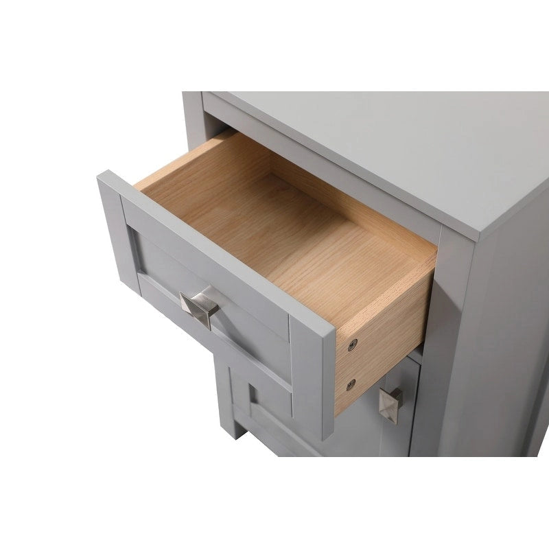 18 Inch Bathroom Storage Freestanding Cabinet with Soft-Closing Drawer