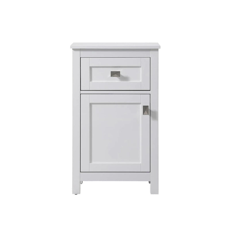 18 Inch Bathroom Storage Freestanding Cabinet with Soft-Closing Drawer