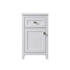 18 Inch Bathroom Storage Freestanding Cabinet with Soft-Closing Drawer
