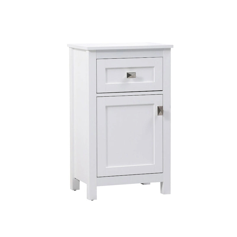 18 Inch Bathroom Storage Freestanding Cabinet with Soft-Closing Drawer