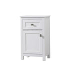 18 Inch Bathroom Storage Freestanding Cabinet with Soft-Closing Drawer