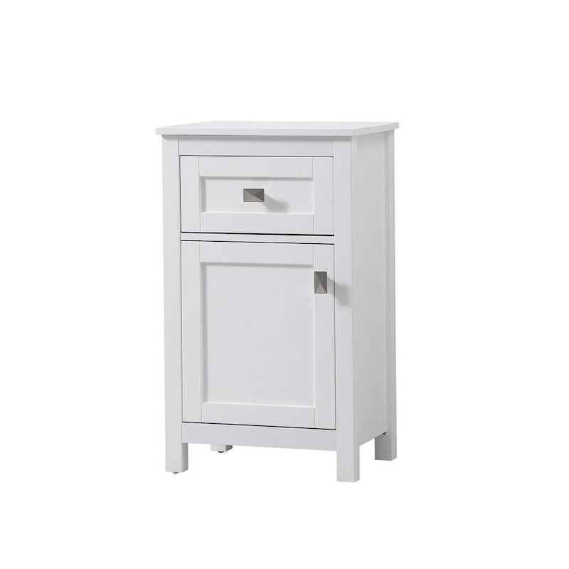 18 Inch Bathroom Storage Freestanding Cabinet with Soft-Closing Drawer