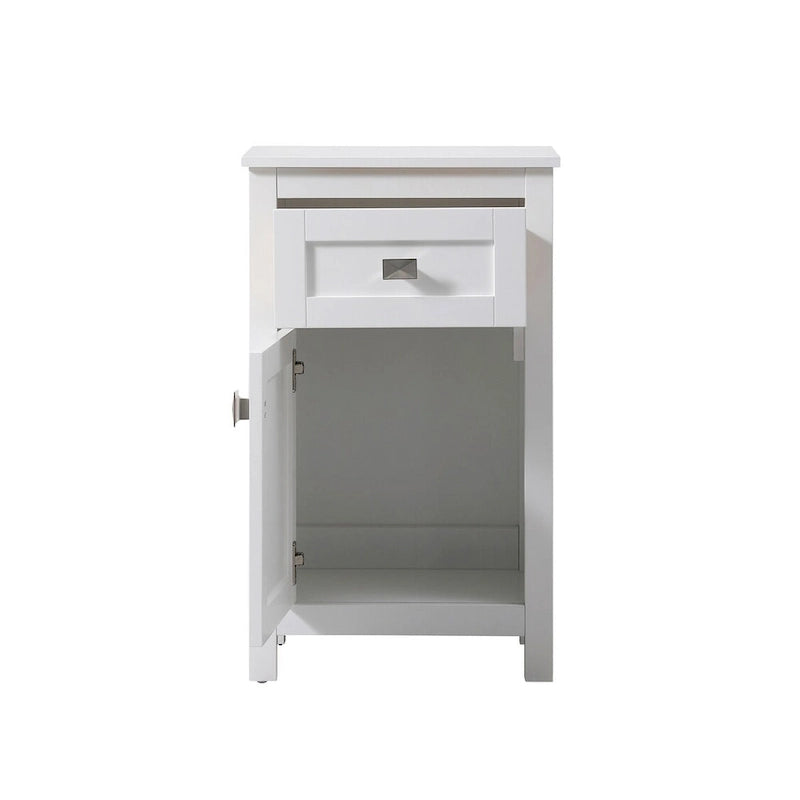 18 Inch Bathroom Storage Freestanding Cabinet with Soft-Closing Drawer