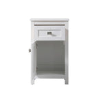 18 Inch Bathroom Storage Freestanding Cabinet with Soft-Closing Drawer