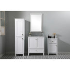 18 Inch Bathroom Storage Freestanding Cabinet with Soft-Closing Drawer