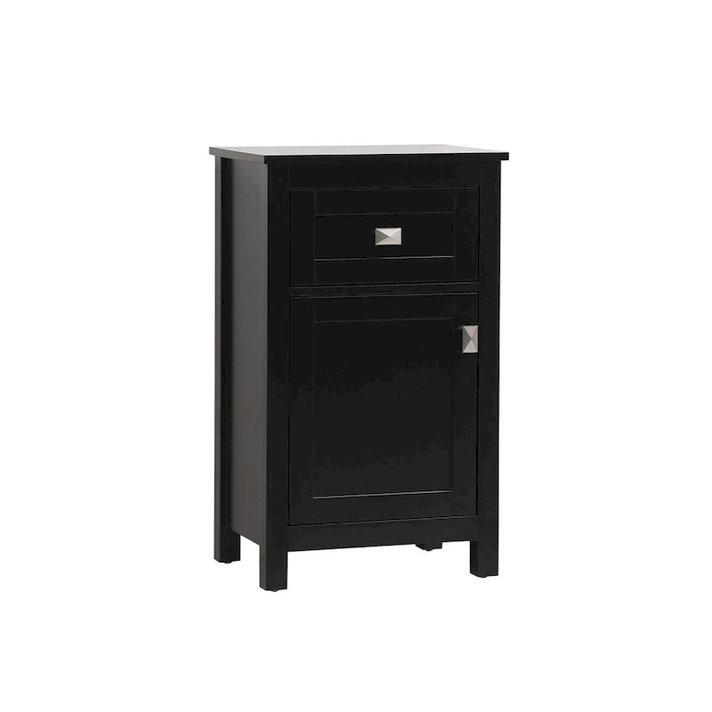 18 Inch Bathroom Storage Freestanding Cabinet with Soft-Closing Drawer