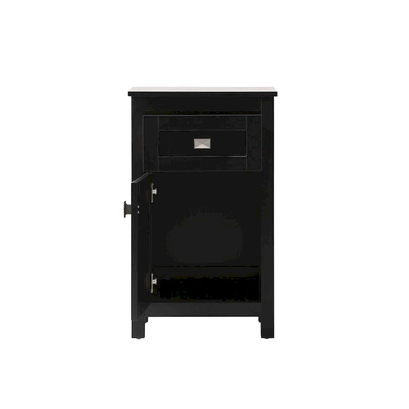 18 Inch Bathroom Storage Freestanding Cabinet with Soft-Closing Drawer
