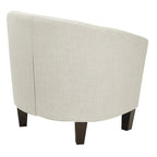 Mid Century Tub Chair with Dark Espresso Legs